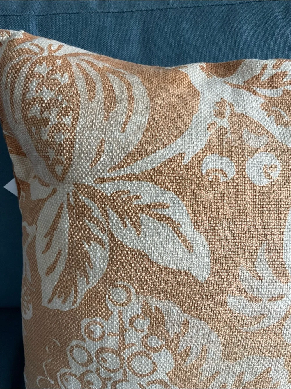 Ryan Studio designed burnt orange botanical pillow cover